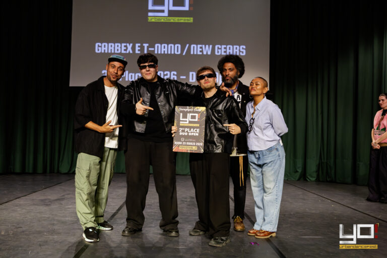 Duo Garbex e T-Nano / New Gear, 2° posto categoria Duo Open, sul palco
