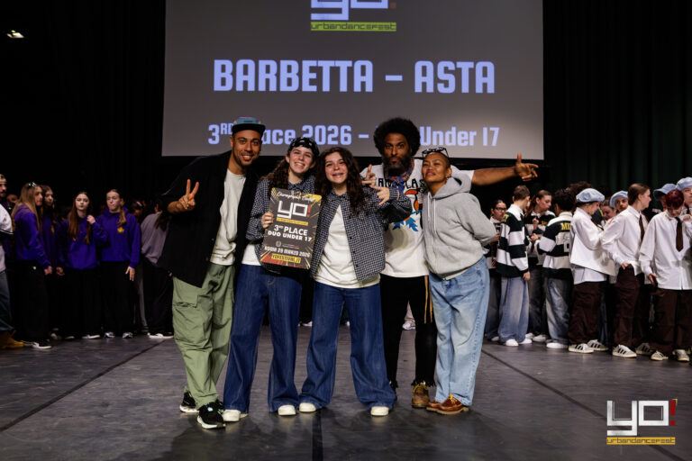 Duo Barbetta-Asta, 3° posto categoria Duo Under 17, sul palco