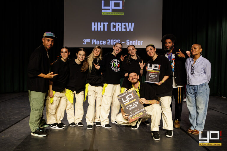 Crew HHT Crew, 3° posto categoria Senior, sul palco
