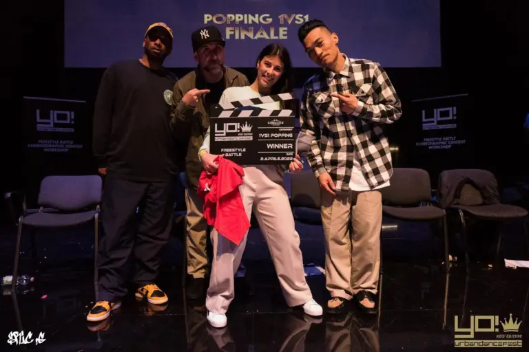 YO! Urban Dance Fest 2022, 1° posto Battle 1vs1 Popping: Giorgia Leo premiati sul palco (Cinecittà World)