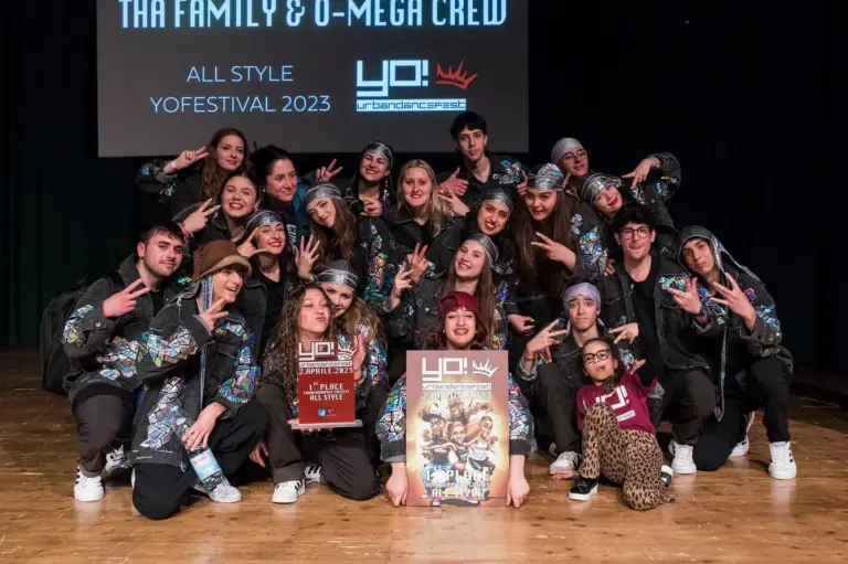 YO! Urban Dance Fest 2023, 1° posto All Style: Tha Family & O-Mega Crew premiati sul palco (Auditorium del Massimo)