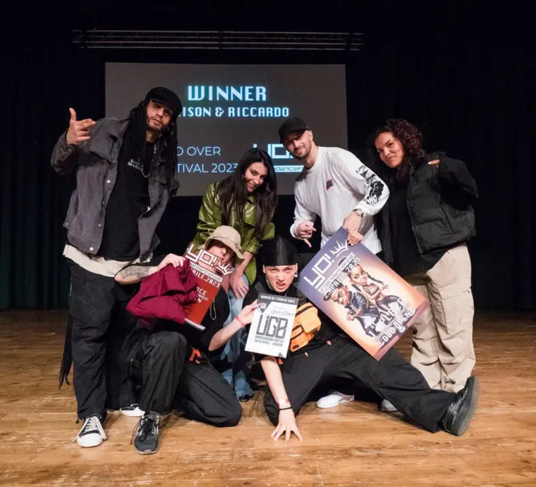 YO! Urban Dance Fest 2023, 1° posto Duo Open: Yeison e Riccardo premiati sul palco (Auditorium del Massimo)