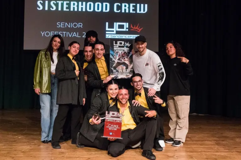 YO! Urban Dance Fest 2023, 1° posto Senior: Sisterhood Crew premiati sul palco (Auditorium del Massimo)