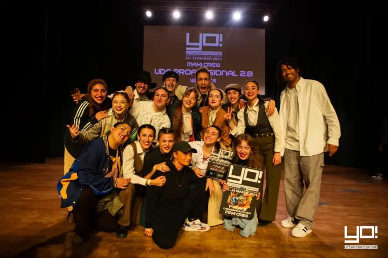YO! Urban Dance Fest 2024, 1° posto Maxi Crew: Uda Professional 2.8 premiati sul palco (Auditorium del Massimo)