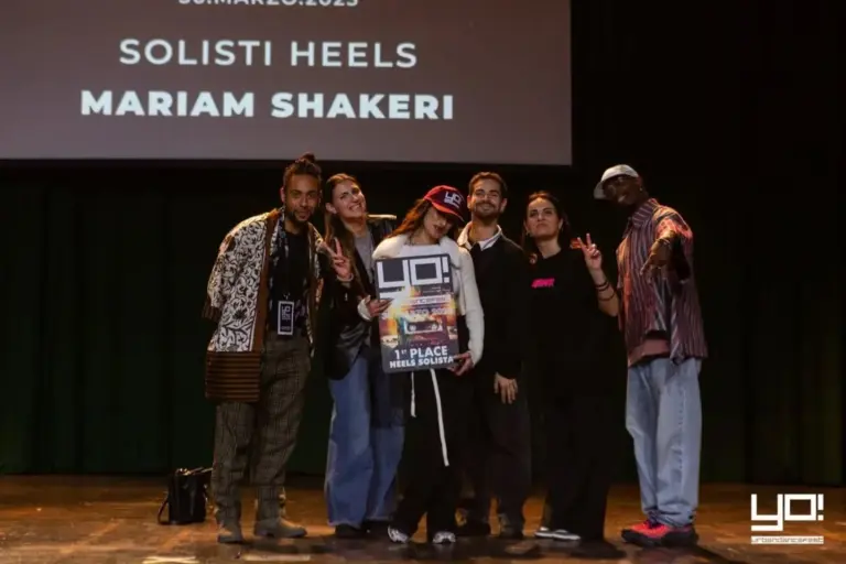 YO! Urban Dance Fest 2025, 1° posto Heels Solo: Mariam Shakeri premiati sul palco (Auditorium del Massimo)