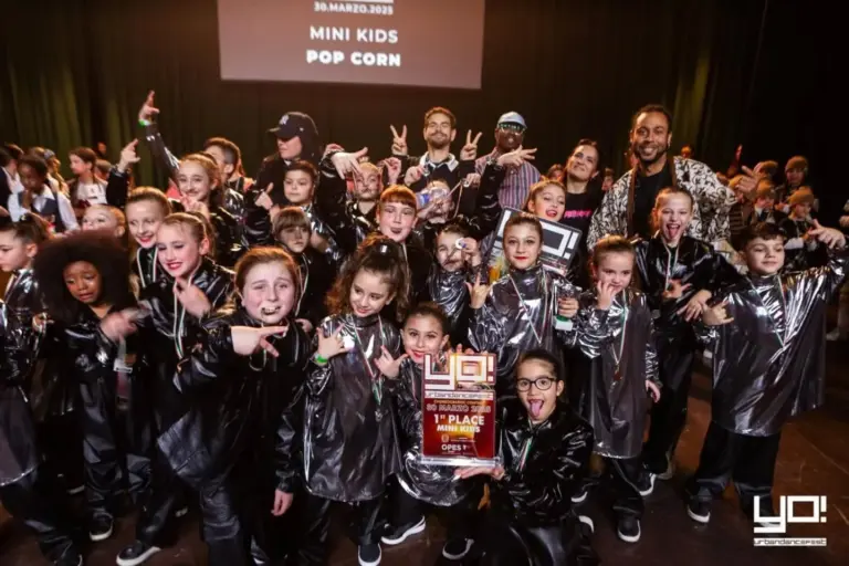 YO! Urban Dance Fest 2025, 1° posto Mini Kids: Pop Corn premiati sul palco (Auditorium del Massimo)